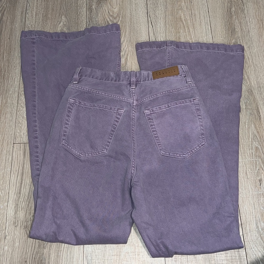 Pacsun purple high rise flare pants - Picture 3 of 5